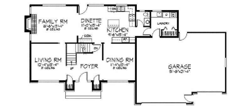 Georgian House Plan First Floor - Georgia Traditional Home 091D-0160 - Search House Plans and More