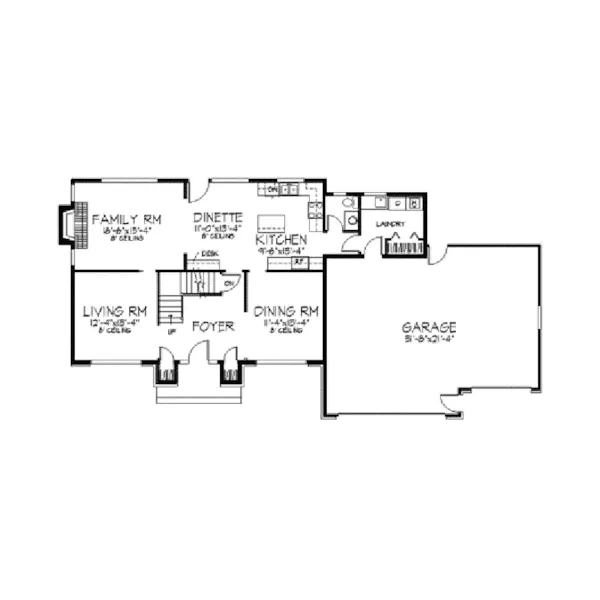 Georgian House Plan First Floor - Georgia Traditional Home 091D-0160 - Search House Plans and More