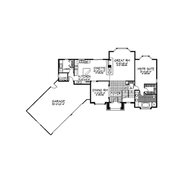 European House Plan First Floor - Matilda Hill Traditional Home 091D-0161 - Shop House Plans and More