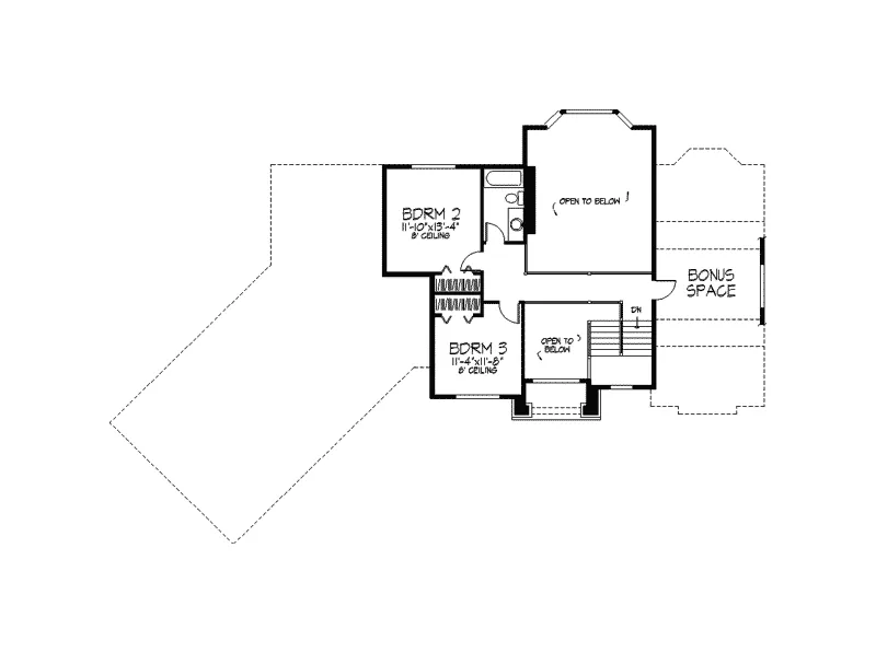 Traditional House Plan Second Floor - Matilda Hill Traditional Home 091D-0161 - Shop House Plans and More