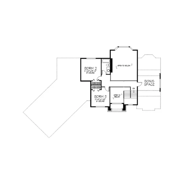 European House Plan Second Floor - Matilda Hill Traditional Home 091D-0161 - Shop House Plans and More