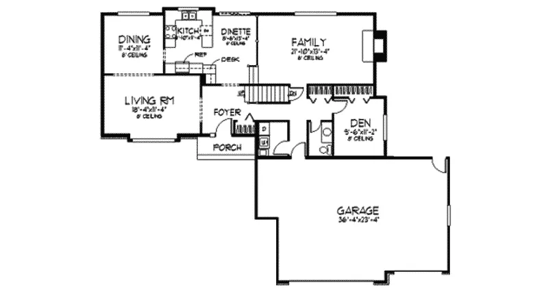 Tudor House Plan First Floor - Claresholm Neoclassical Home 091D-0163 - Search House Plans and More