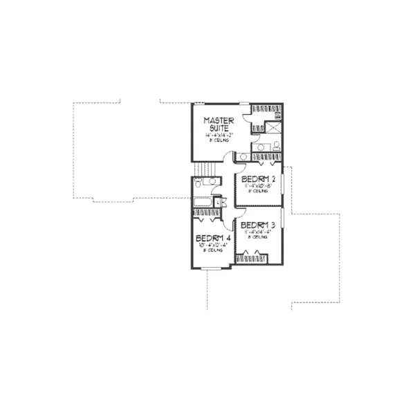 Traditional House Plan Second Floor - Claresholm Neoclassical Home 091D-0163 - Search House Plans and More