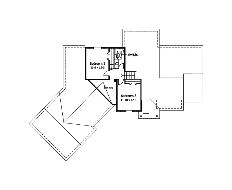 Shingle House Plan Second Floor - Gatsby Shingle Style Home 091D-0173 - Search House Plans and More