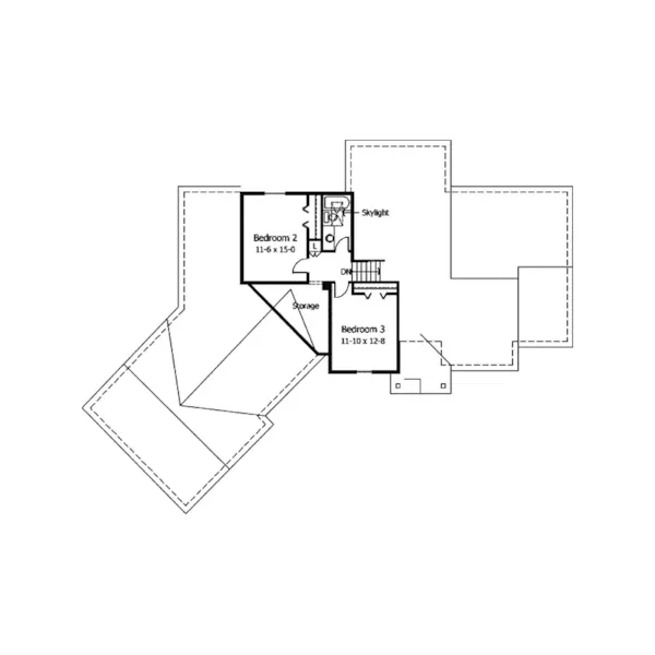 Country House Plan Second Floor - Gatsby Shingle Style Home 091D-0173 - Search House Plans and More