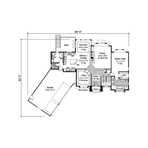 Traditional House Plan First Floor - Almira European Home 091D-0176 - Search House Plans and More