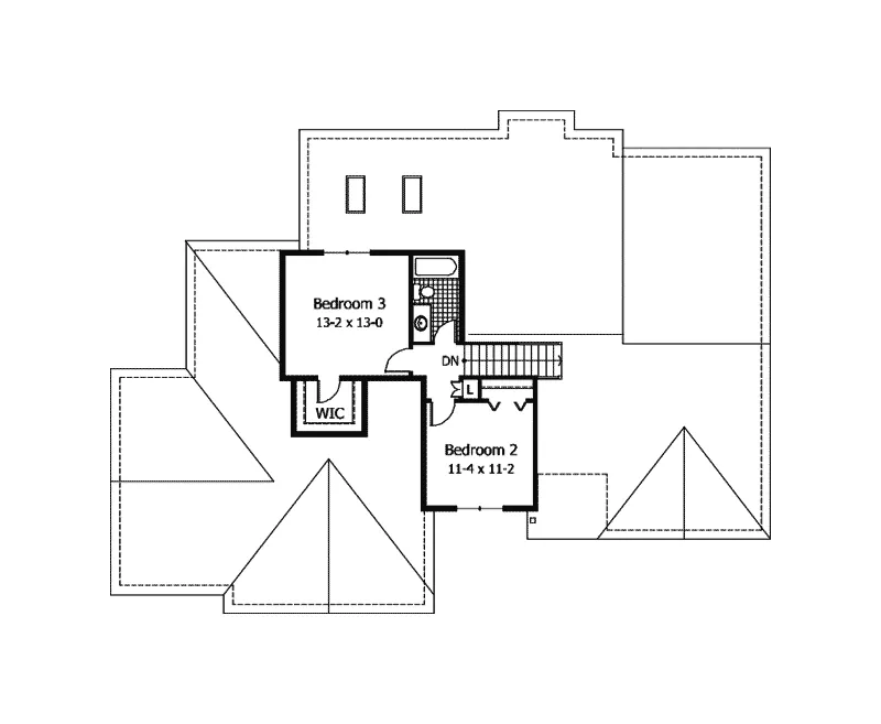 Traditional House Plan Second Floor - Maurice Place Traditional Home 091D-0180 - Shop House Plans and More