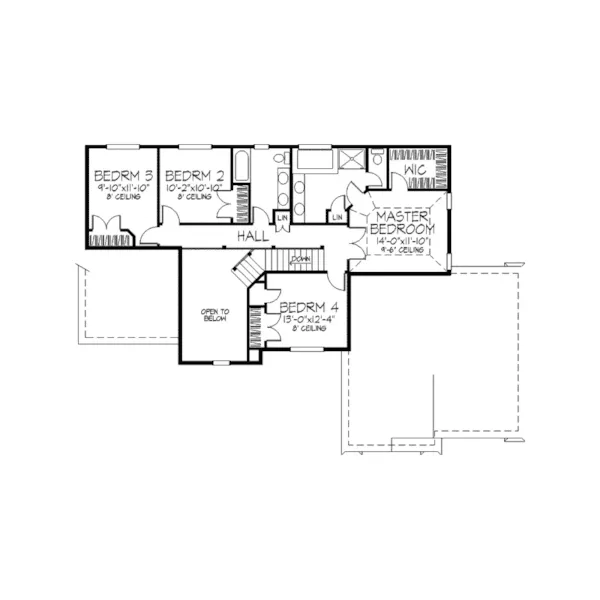 Traditional House Plan Second Floor - Windbrooke Traditional Home 091D-0182 - Shop House Plans and More