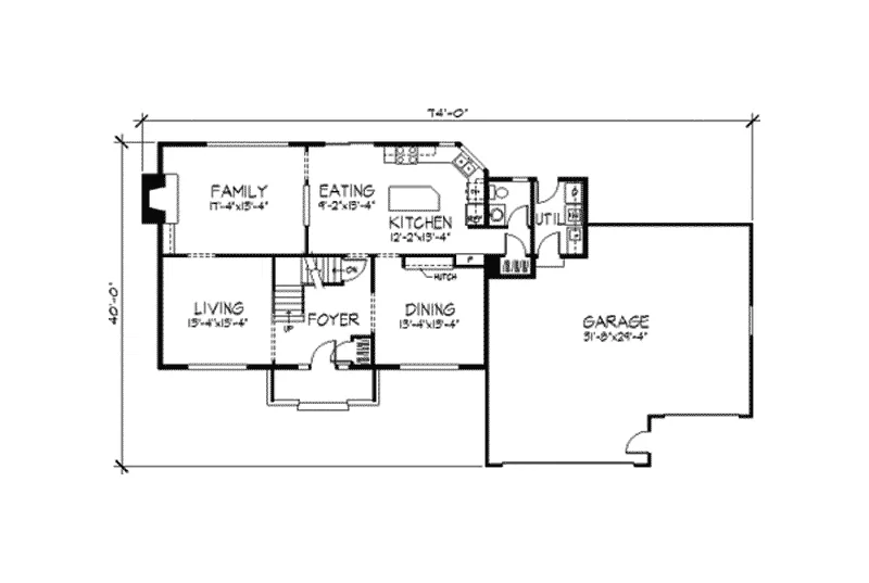 European House Plan First Floor - Florenica Traditional Home 091D-0196 - Search House Plans and More