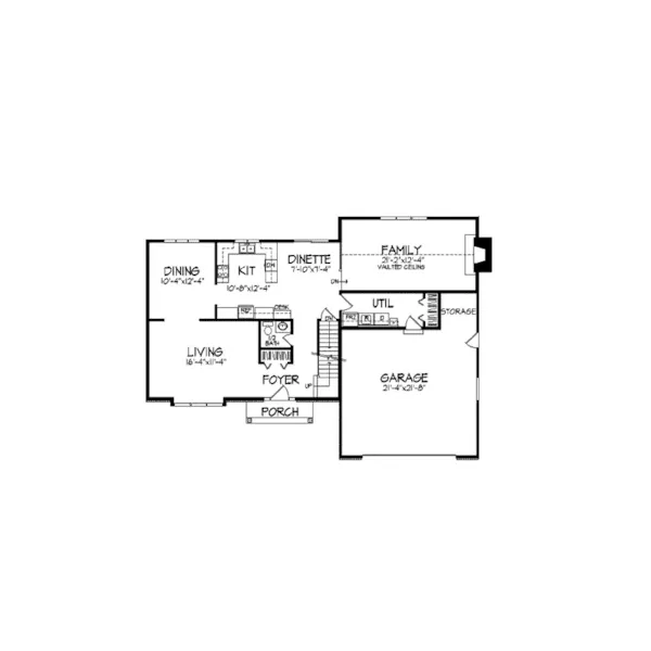 Country House Plan First Floor - Santino Place Traditional Home 091D-0198 - Shop House Plans and More