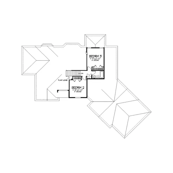 Florida House Plan Second Floor - Raphael Two-Story Home 091D-0203 - Shop House Plans and More