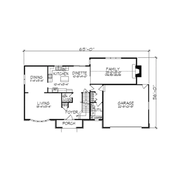 Southern House Plan First Floor - Ansbach Creek Traditional Home 091D-0204 - Search House Plans and More