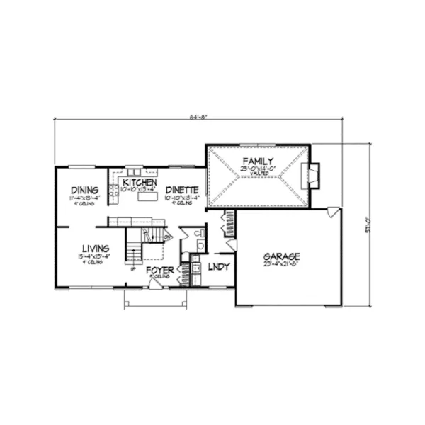 Traditional House Plan First Floor - Durango Traditional Home 091D-0211 - Search House Plans and More