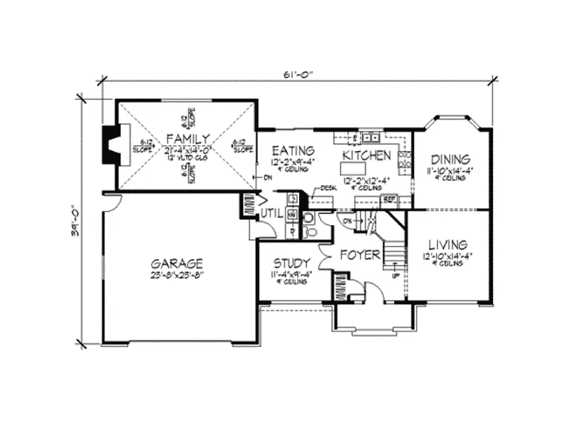 Traditional House Plan First Floor - Waterburn Georgian Home 091D-0213 - Shop House Plans and More