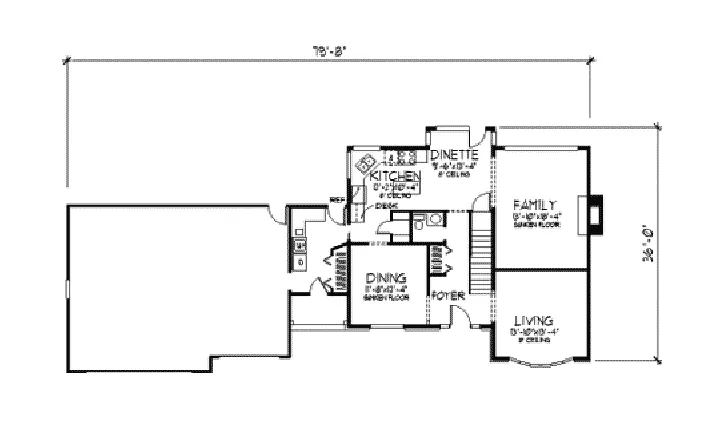 Colonial House Plan First Floor - Peaceful Haven Colonial Home 091D-0216 - Shop House Plans and More