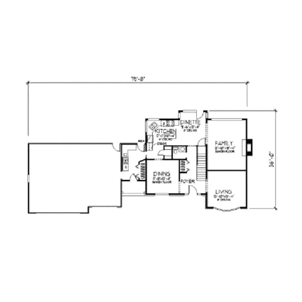 European House Plan First Floor - Peaceful Haven Colonial Home 091D-0216 - Shop House Plans and More