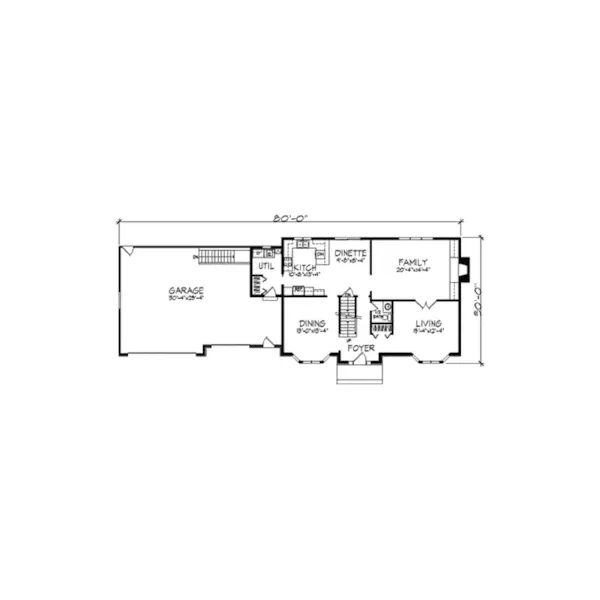 Tudor House Plan First Floor - Athena Way Tudor Style Home 091D-0218 - Search House Plans and More