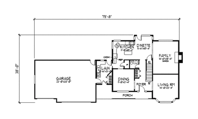Shingle House Plan First Floor - Mulgrave Traditional Home 091D-0223 - Shop House Plans and More