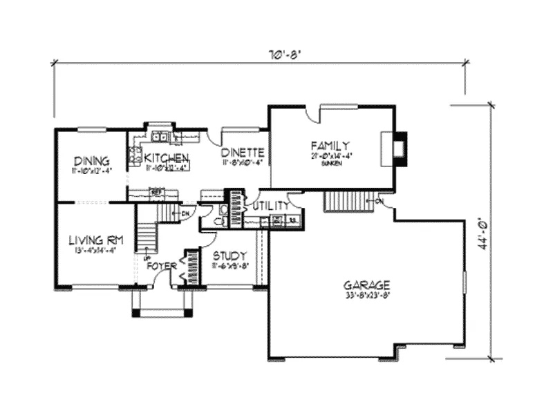 European House Plan First Floor - Cambridgeshire Tudor Home 091D-0224 - Search House Plans and More