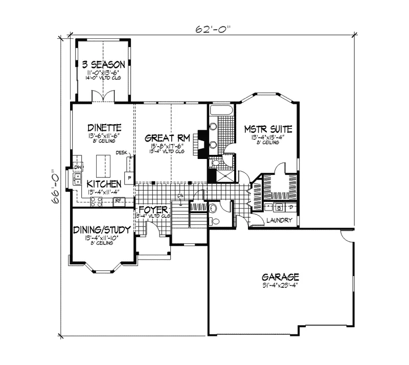 Country French House Plan Second Floor - San Diego Ranch Home 091D-0228 - Shop House Plans and More