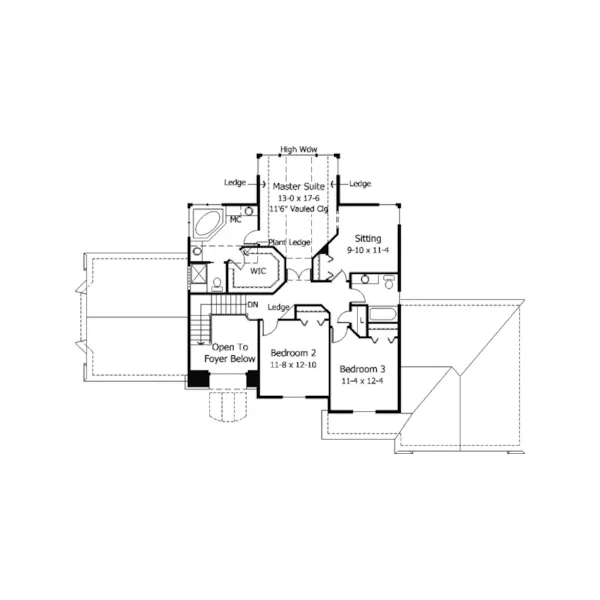 European House Plan Second Floor - Bolzano Traditional Home 091D-0232 - Search House Plans and More