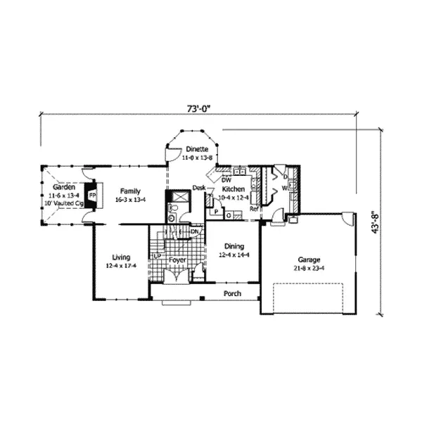 Plantation House Plan First Floor - Sylvan Place Colonial Home 091D-0234 - Shop House Plans and More