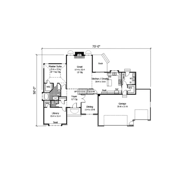 Contemporary House Plan First Floor - Cordelia Contemporary Home 091D-0235 - Search House Plans and More