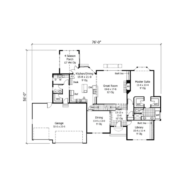 European House Plan First Floor - Heldburg Traditional Home 091D-0236 - Search House Plans and More