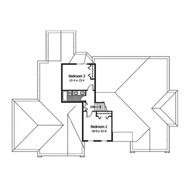 European House Plan Second Floor - Heldburg Traditional Home 091D-0236 - Search House Plans and More