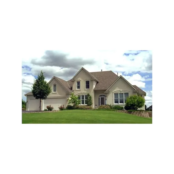 Two-Story Traditional House Has European Influence