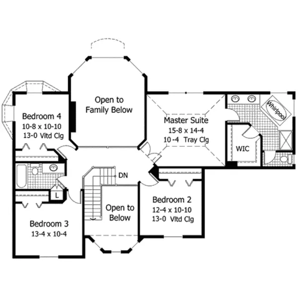 Victorian House Plan Second Floor - Coburg Victorian Home 091D-0239 - Search House Plans and More