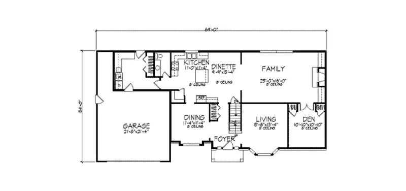 Country House Plan First Floor - Tomas Traditional Home 091D-0241 - Shop House Plans and More