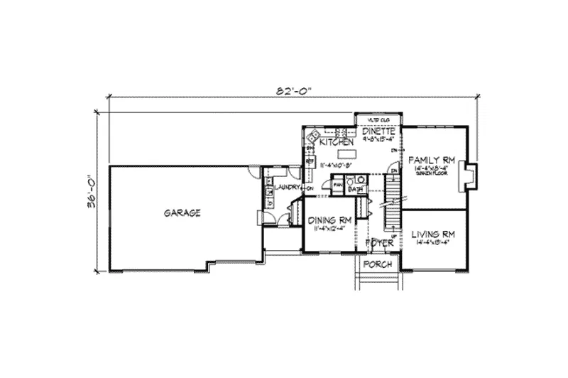 European House Plan First Floor - Hyde Hill Tudor Style Home 091D-0244 - Search House Plans and More