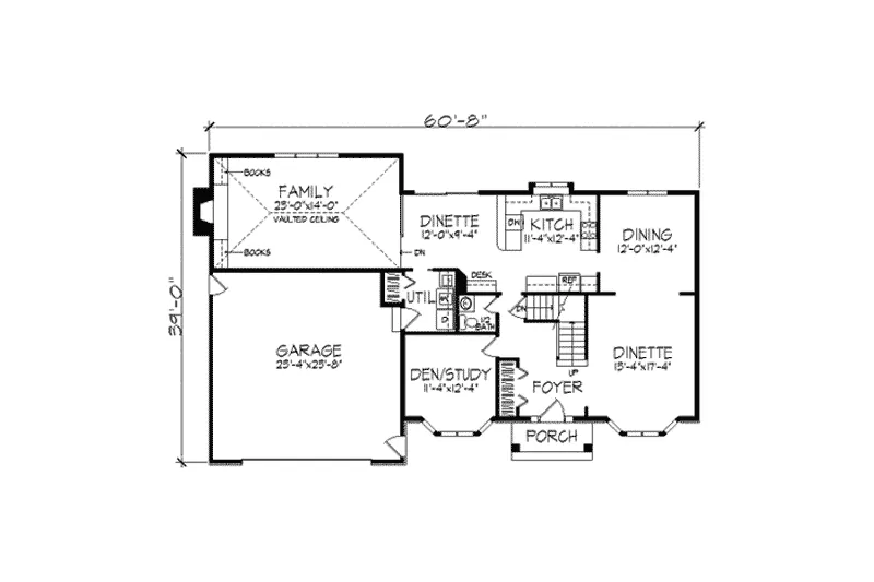Colonial House Plan First Floor - Venarde Colonial Georgian Home 091D-0246 - Shop House Plans and More
