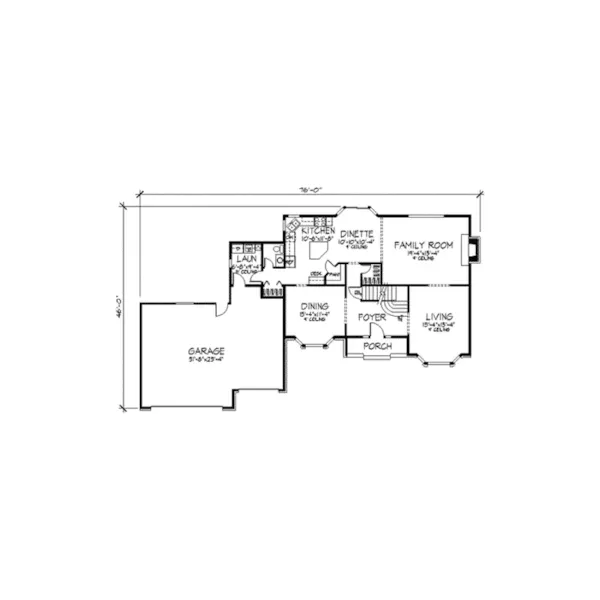 Tudor House Plan First Floor - Roseholt Tudor Style Home 091D-0250 - Shop House Plans and More