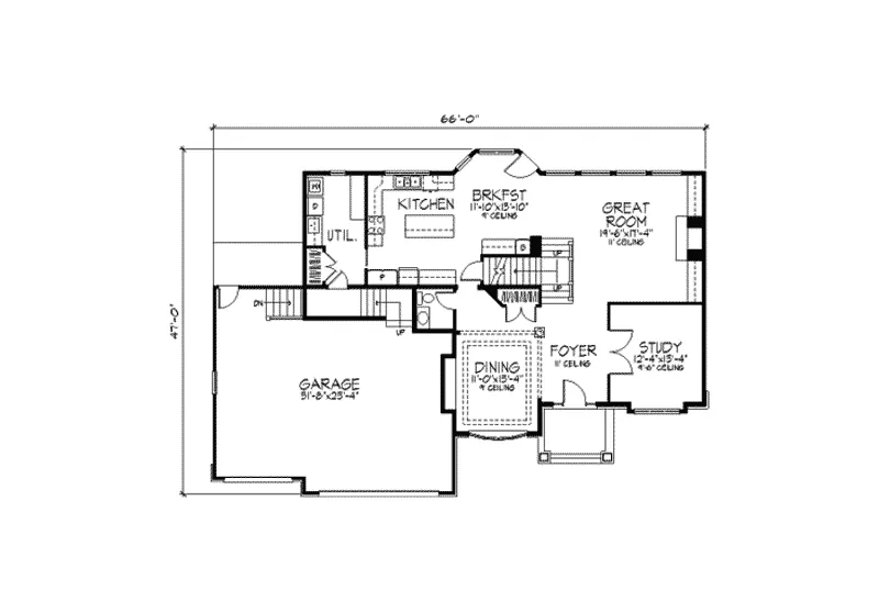 Traditional House Plan First Floor - Heritage Woods Neoclassic Home 091D-0257 - Search House Plans and More