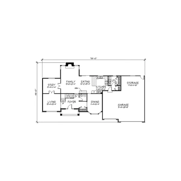 Country House Plan First Floor - Chateau Country Tudor Home 091D-0262 - Search House Plans and More