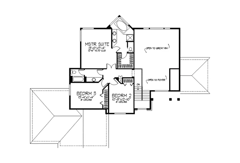 Sunbelt House Plan Second Floor - Ferntrails Sunbelt Home 091D-0265 - Search House Plans and More