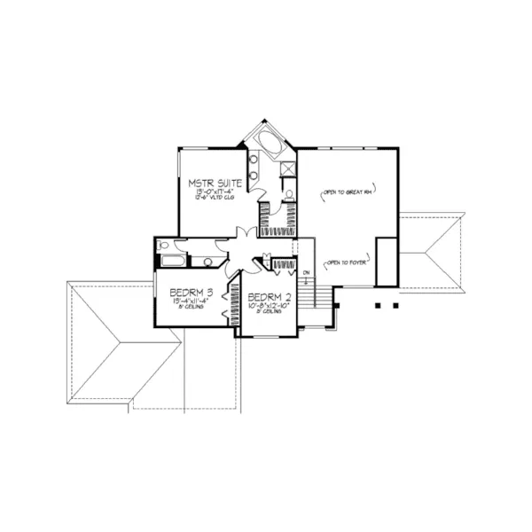 Sunbelt House Plan Second Floor - Ferntrails Sunbelt Home 091D-0265 - Search House Plans and More