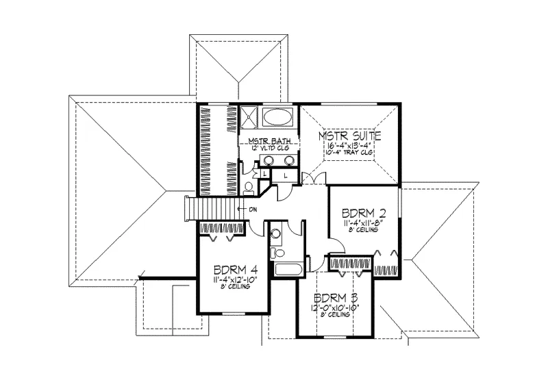 European House Plan Second Floor - Stephanie Bay Sunbelt Home 091D-0270 - Shop House Plans and More