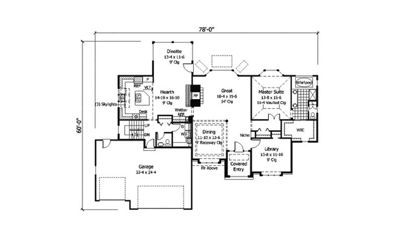 Sunbelt House Plan First Floor - Nottingham Place European Home 091D-0272 - Shop House Plans and More