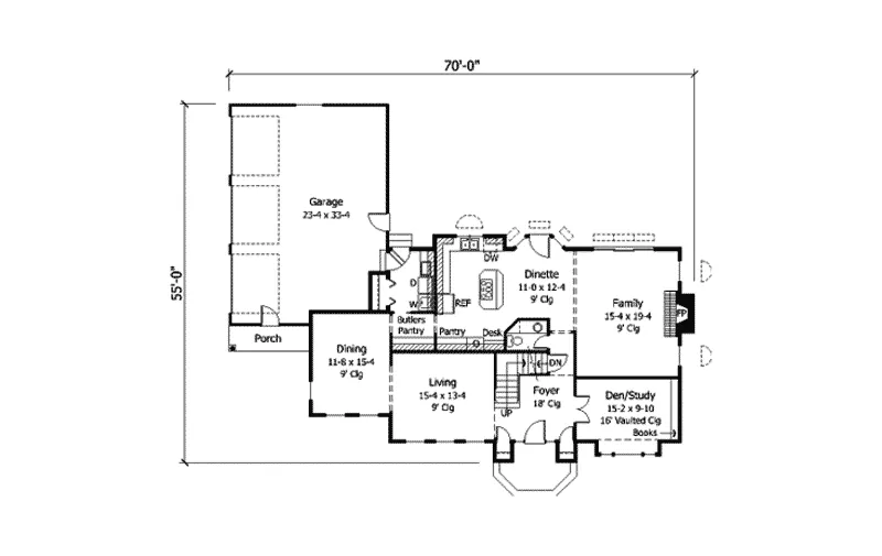 European House Plan First Floor - Victoriaville Contemporary Home 091D-0273 - Shop House Plans and More