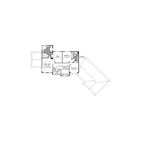 Colonial House Plan Second Floor - Herschel Luxury Home 091D-0284 - Search House Plans and More