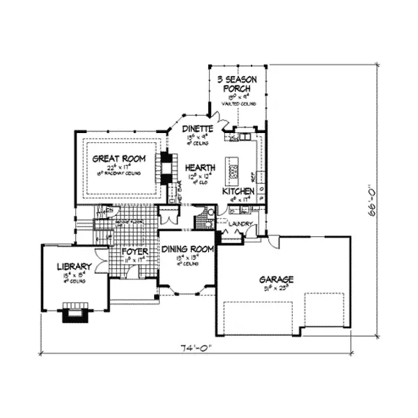 Luxury House Plan First Floor - Fletcher Place Tudor Home 091D-0288 - Search House Plans and More