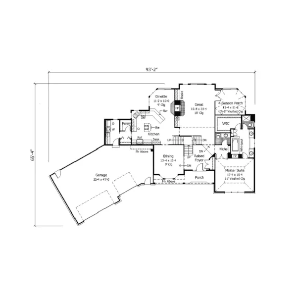 Luxury House Plan First Floor - Hudson Lake Craftsman Home 091D-0292 - Search House Plans and More