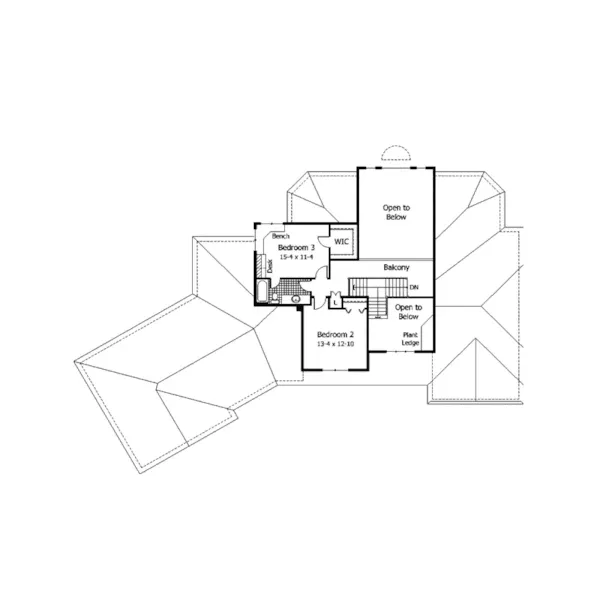 Luxury House Plan Second Floor - Hudson Lake Craftsman Home 091D-0292 - Search House Plans and More