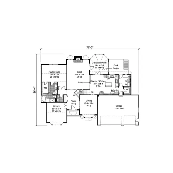 Traditional House Plan First Floor - Stanford Park Luxury Home 091D-0293 - Shop House Plans and More