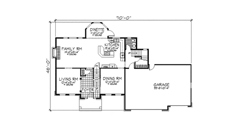 Traditional House Plan First Floor - Daniela Greek Revival Home 091D-0299 - Search House Plans and More