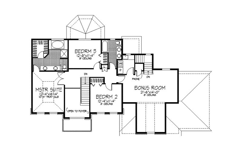 Luxury House Plan Second Floor - Daniela Greek Revival Home 091D-0299 - Search House Plans and More