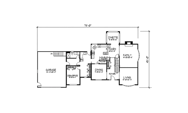 Country House Plan First Floor - Picardy Meadow Tudor Home 091D-0301 - Shop House Plans and More